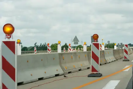 Road work on a Texas highway